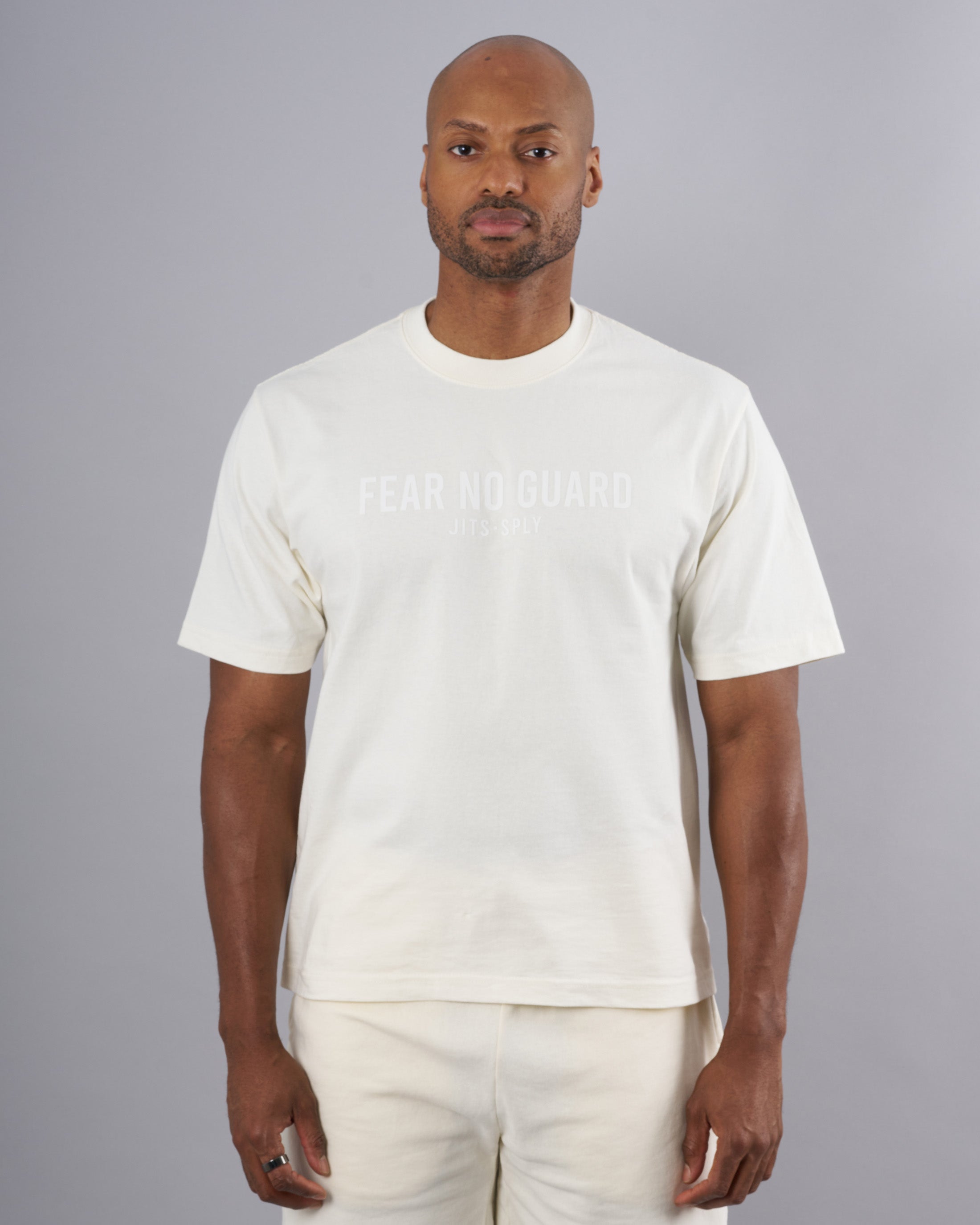 Fear No Guard - Cropped Cream T-Shirt