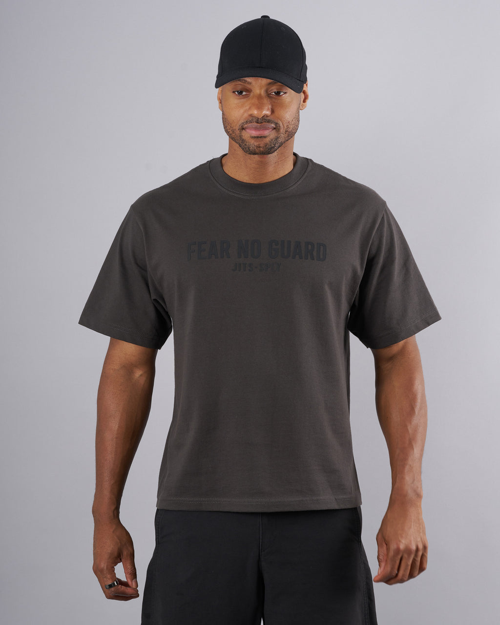 Fear No Guard - Cropped Gray T-Shirt