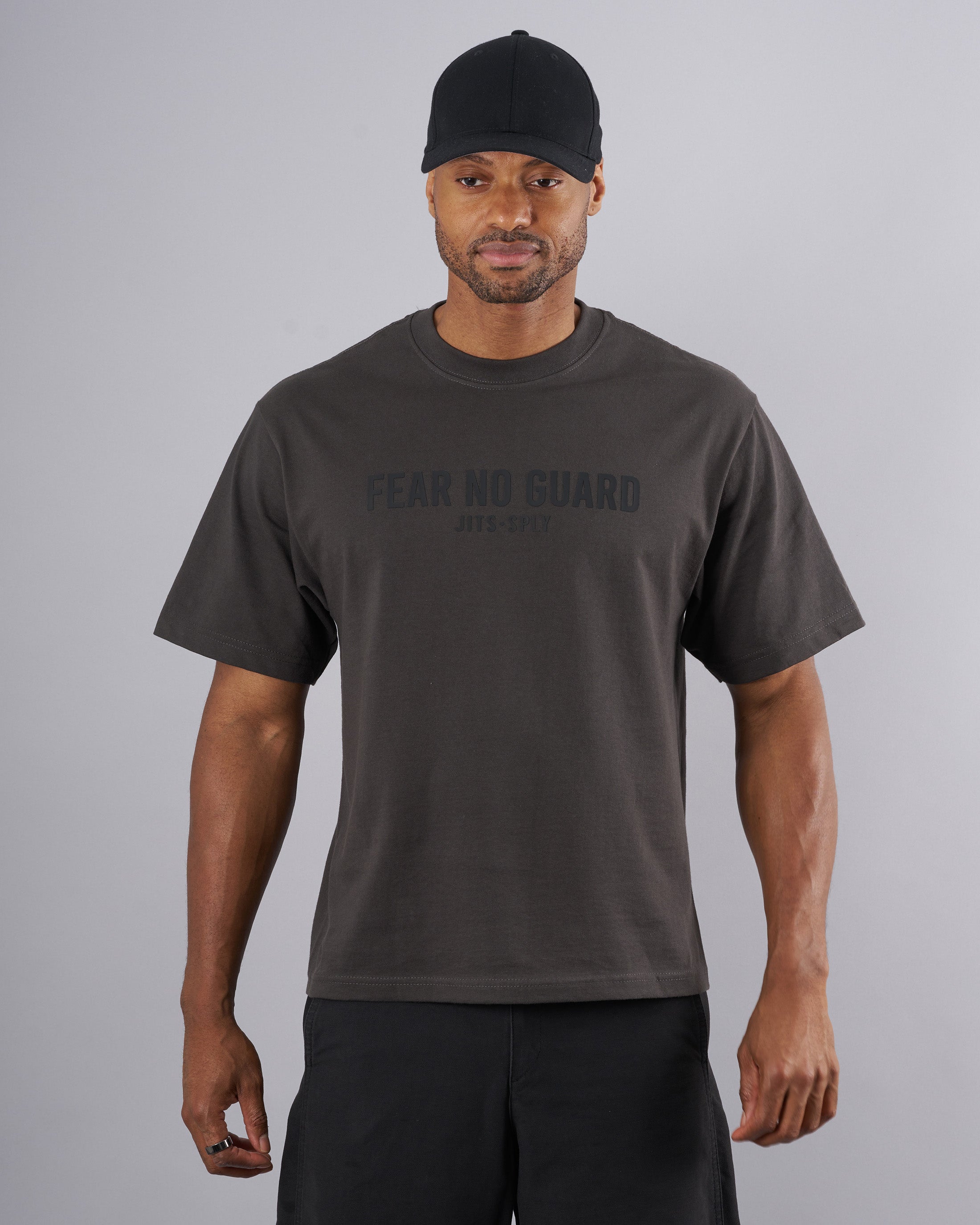 Fear No Guard - Cropped Gray T-Shirt