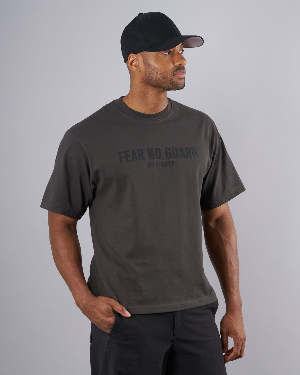 Fear No Guard - Cropped Gray T-Shirt