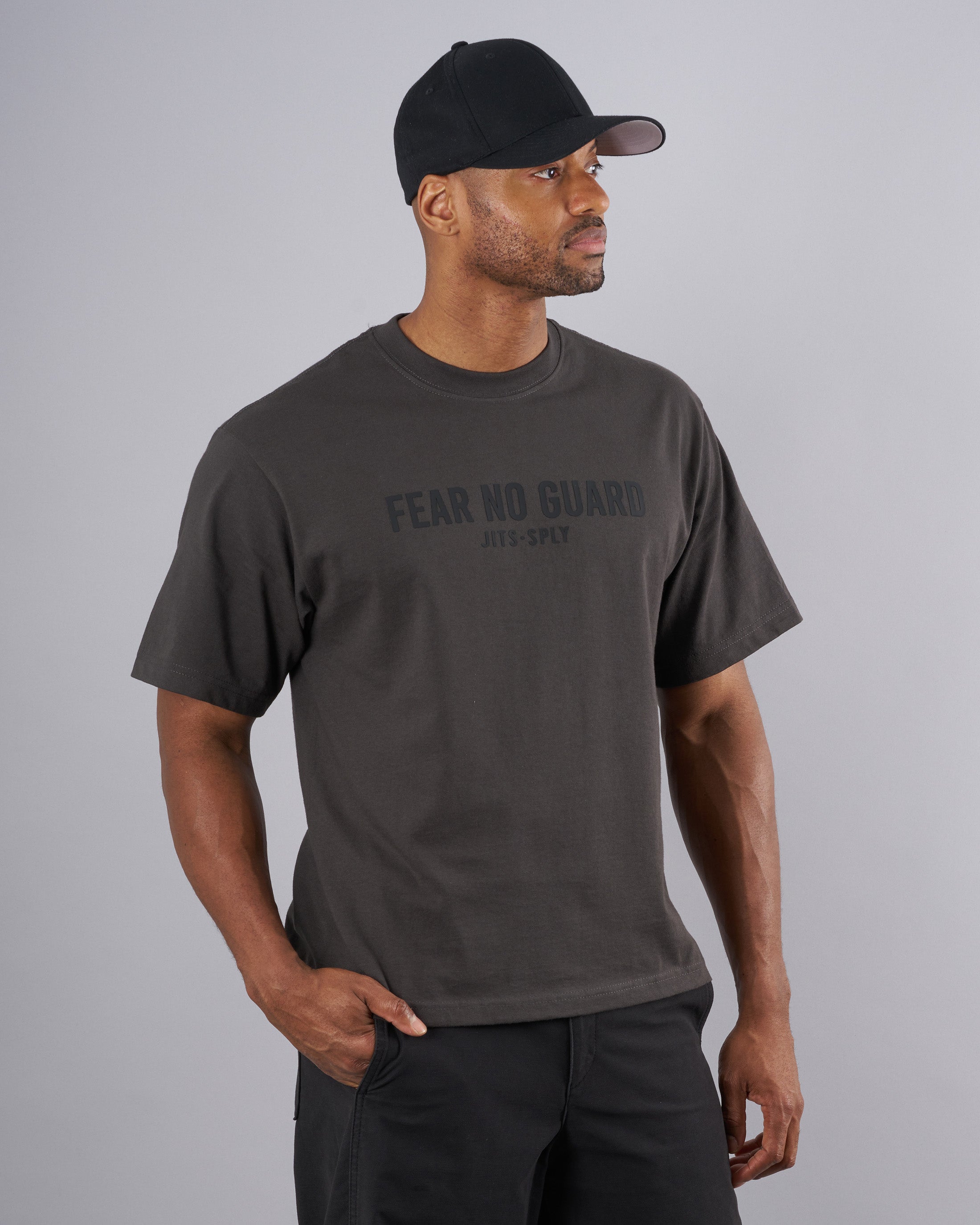 Fear No Guard - Cropped Gray T-Shirt