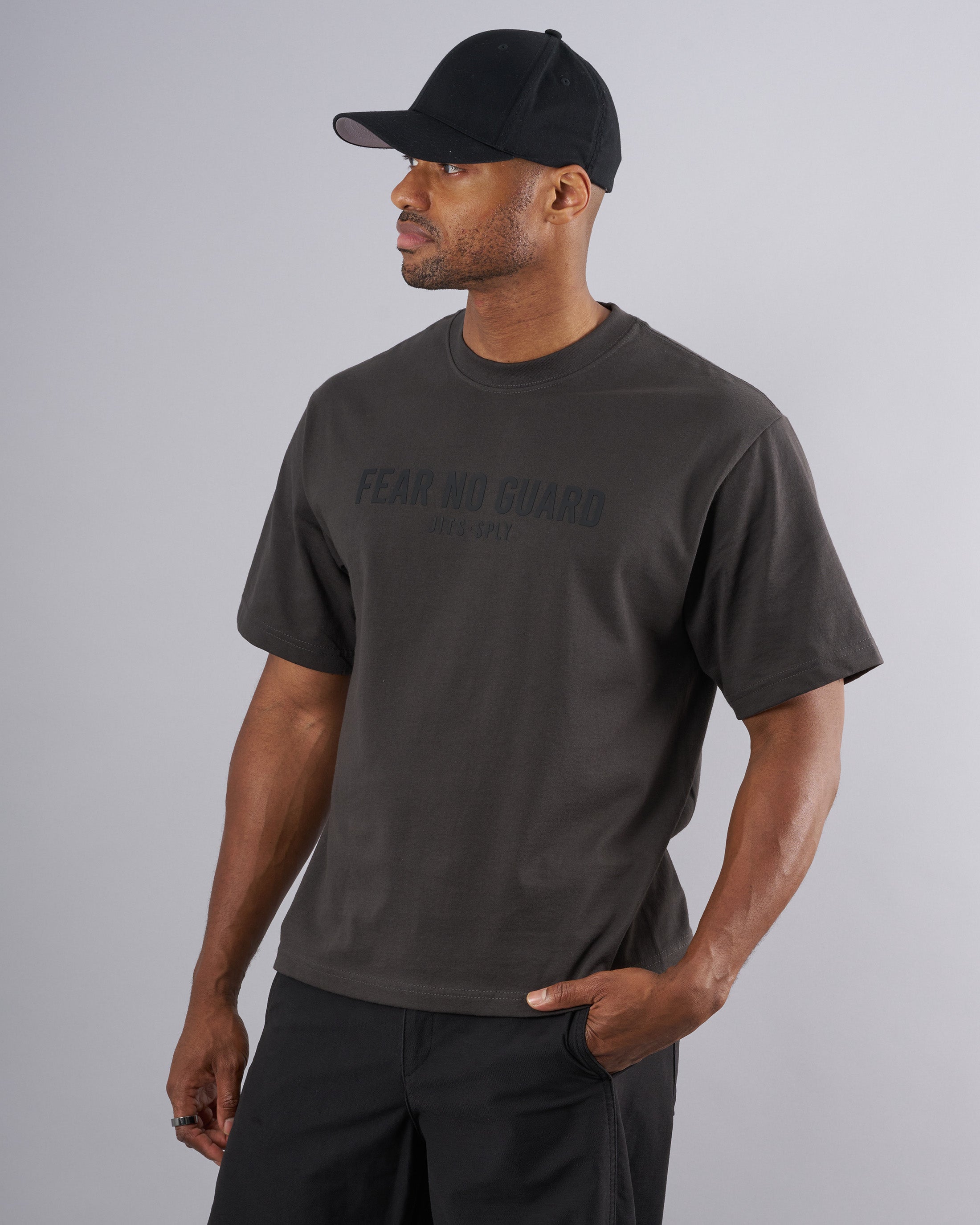 Fear No Guard - Cropped Gray T-Shirt