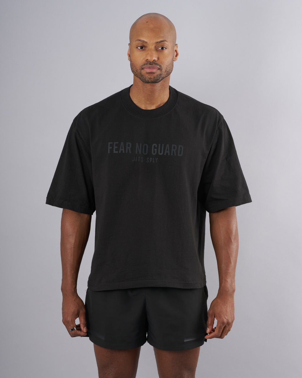 Fear No Guard - Oversized Black T-Shirt