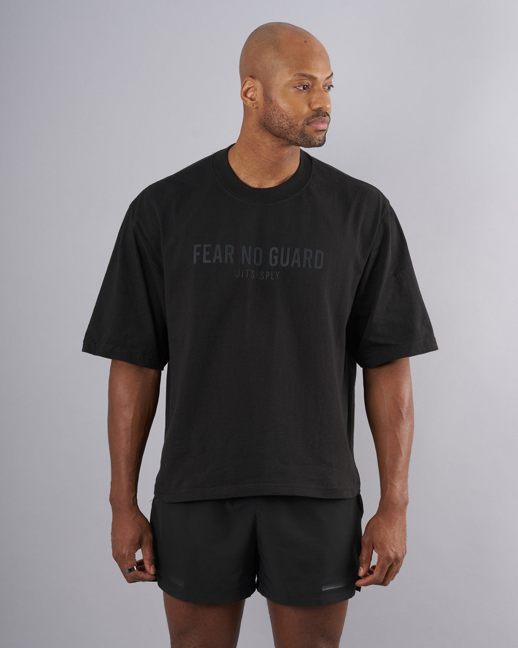 Fear No Guard - Oversized Black T-Shirt