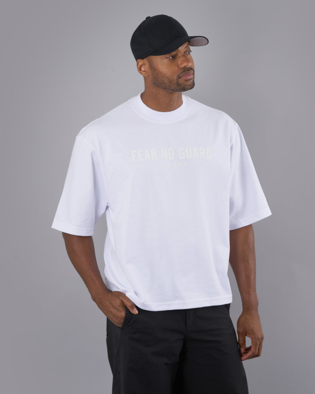 Fear No Guard - Oversized White T-Shirt