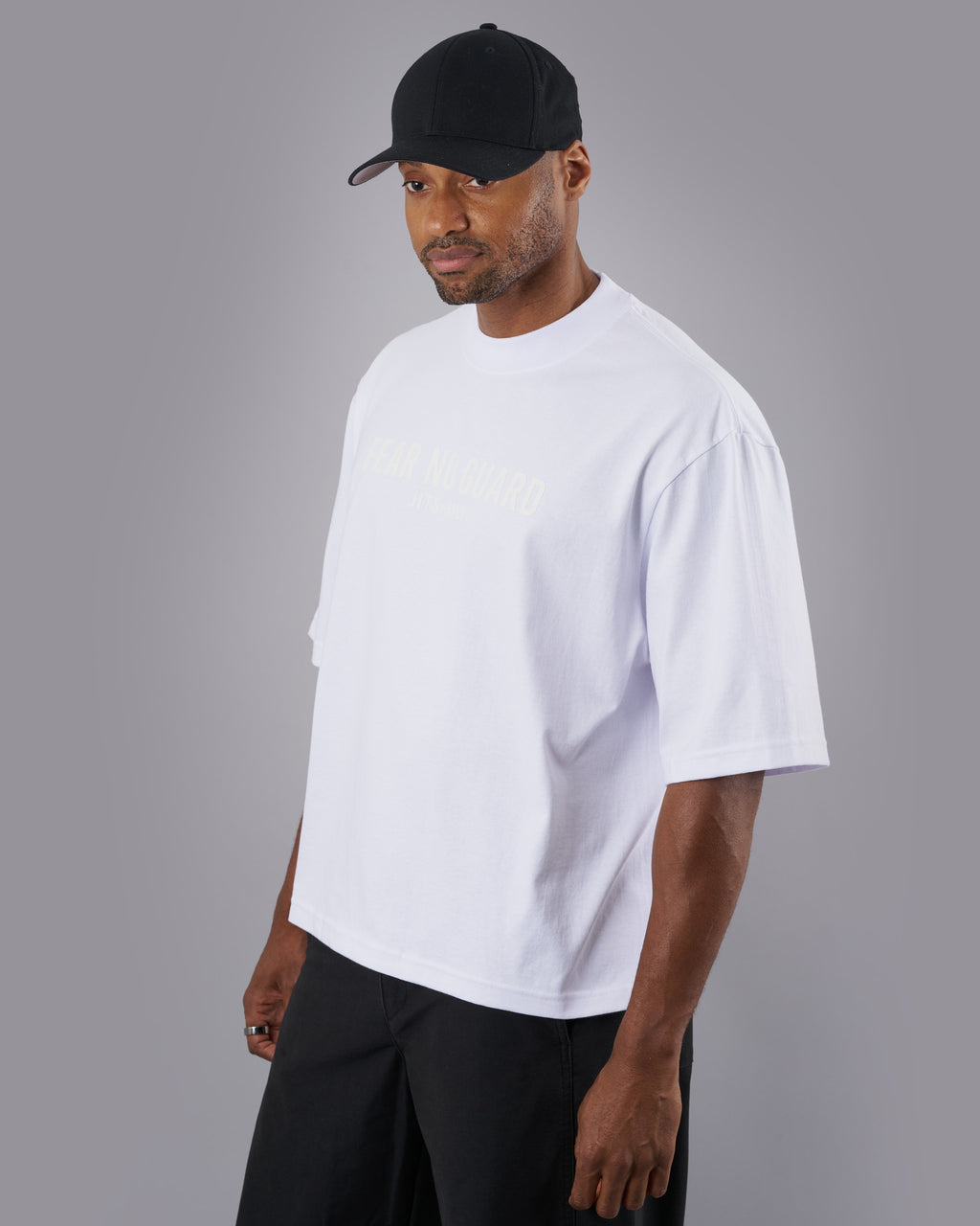 Fear No Guard - Oversized White T-Shirt