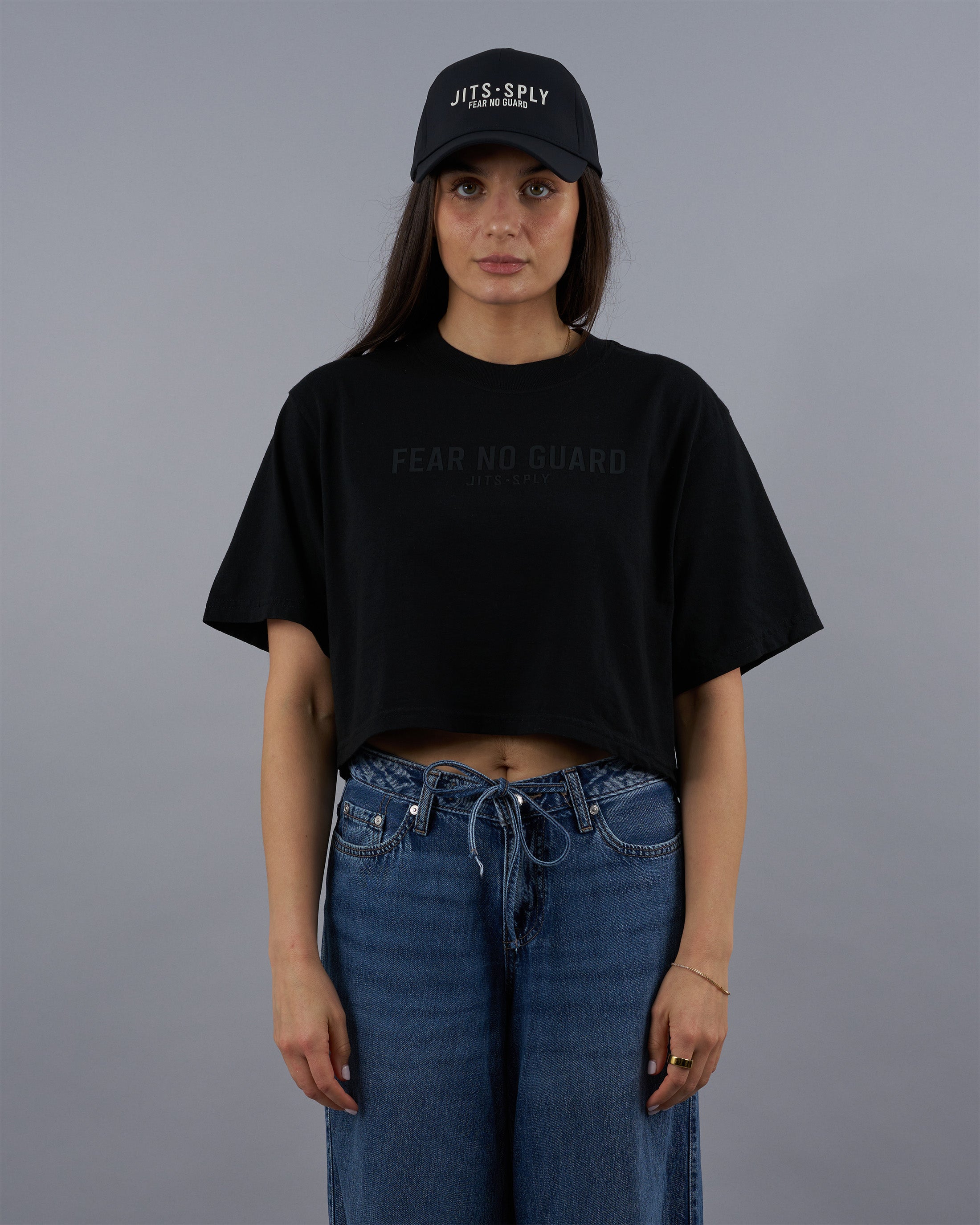 Fear No Guard - Black Crop Top