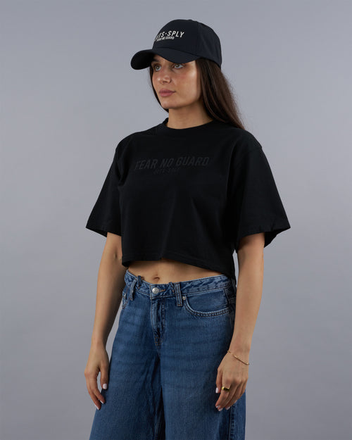 Fear No Guard - Black Crop Top