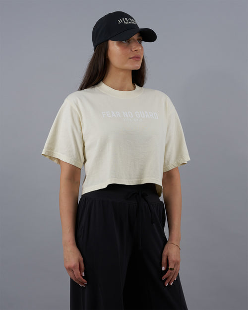 Fear No Guard - Cream Crop Top