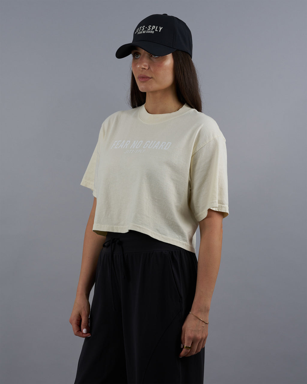 Fear No Guard - Cream Crop Top